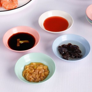 BPA Free Unbreakable 8.5cm Pink Green Blue Beige Wheat Straw Cereal Snack Plate Microwave & Dishwasher Safe Soup and Salad Bowls