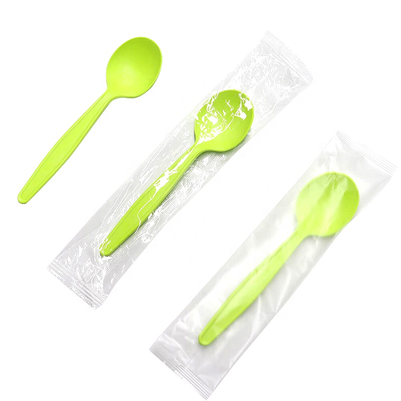 Factory source Biodegradable Straws – Disposable simple packaging corn starch scoop environmentally friendly portable degradable yogurt scoop – Naike