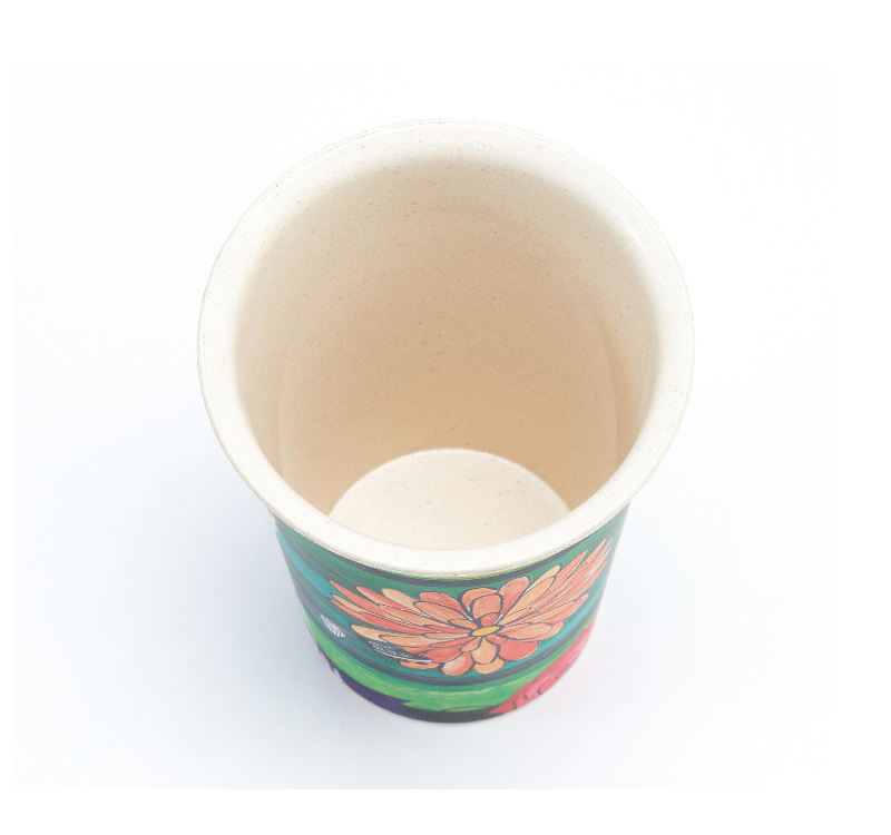 Delicate biodegradable PLA coffee cup microwavable anti scalding water cup fashionable portable portable cup
