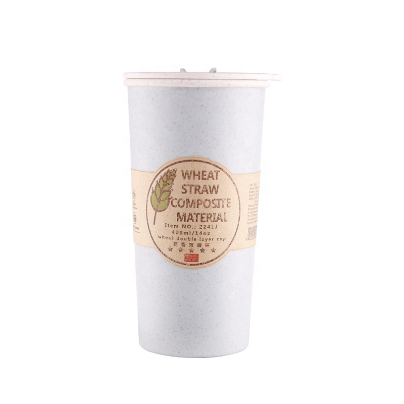 China Wholesale Kids Plates And Bowls Manufacturers - Double layer tropical straw straw wheat coffee mug health and safety biodegradable anti ironing mug – Naike