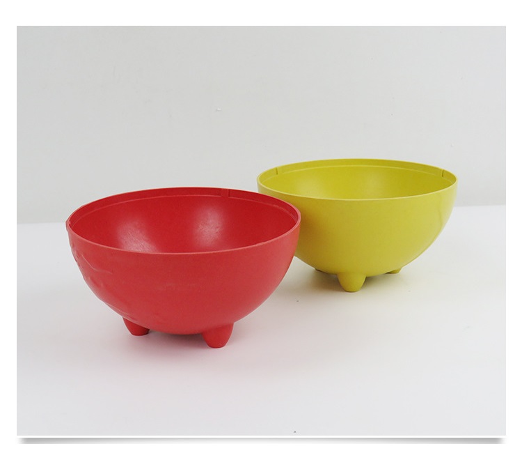 Creative color biodegradable flowerpot high temperature heat resistant and not easily deformed plant basin