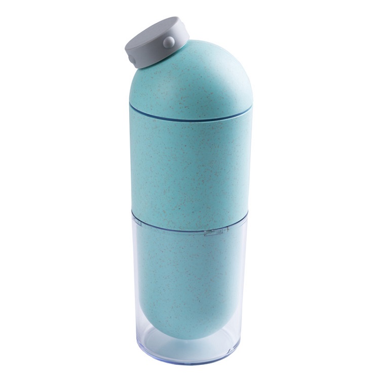 Portable capsule water cup for men and women sports water cup with detachable body creative water bottle