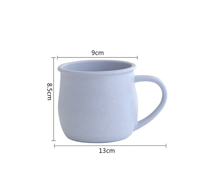 Wheat straw health and environmental protection mouthwash cup home thickened anti ironing biodegradable mug