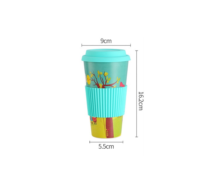 Silicone cover leak proof coffee cup home large thermal insulation safety and environmental protection mug