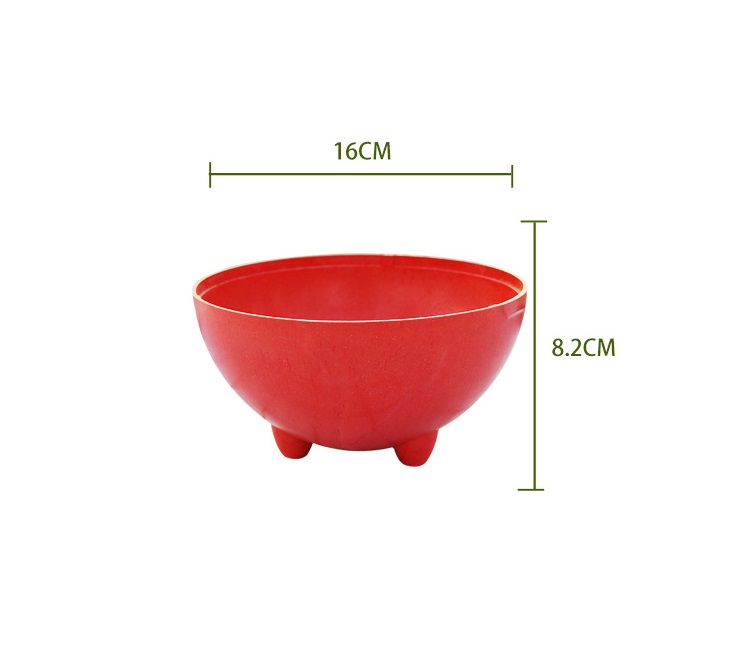 Creative color biodegradable flowerpot high temperature heat resistant and not easily deformed plant basin